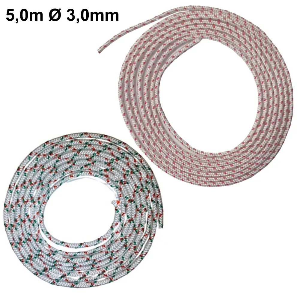 1Pc Rasenmäher Starter Seil Pull Seil 5m 3mm Durchmesser 165kg Ersatz Teile Für Gras Trimmer garten Power Werkzeuge Zubehör