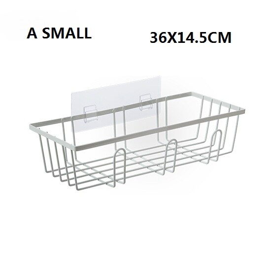 Cesta colgante de rejilla de hierro forjado para decoración de pared, soporte de exhibición para artículos pequeños, colgante para interior, ZP7151642: A SMLL WHITE
