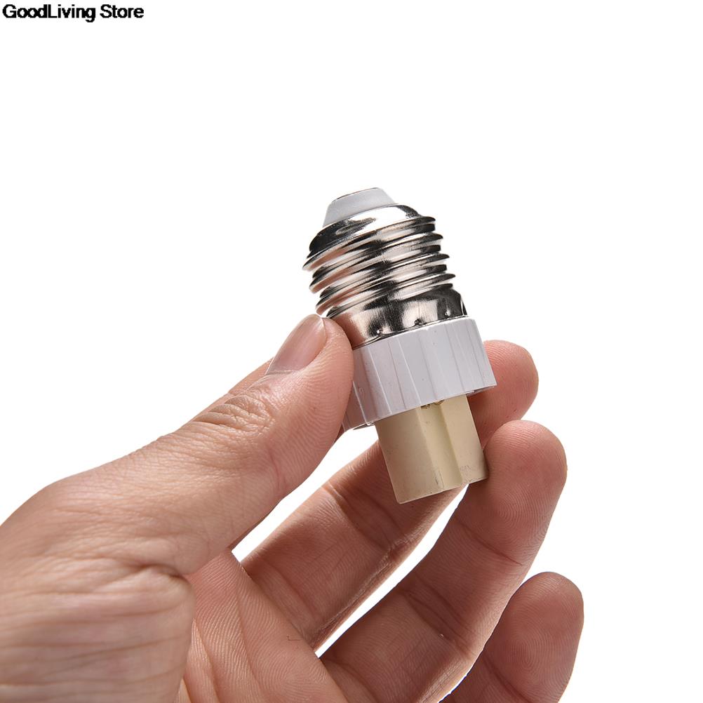 Adaptador de lámpara de bombilla LED halógena CFL, Base de enchufe macho a G9 hembra E27 útil