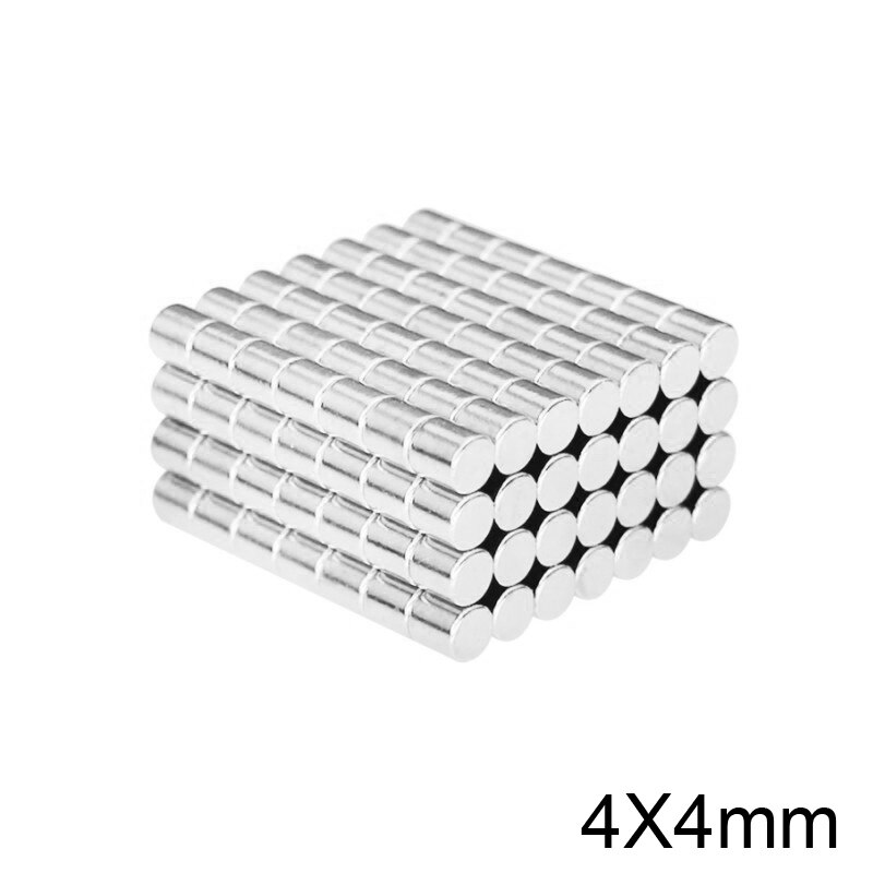 50/100/200/500/1000Pcs 4X4 Mini Kleine Ronde Magneten N35 Neodymium Magneet dia 4X4Mm Permanente Ndfeb Sterke Krachtige Magneten 4*4
