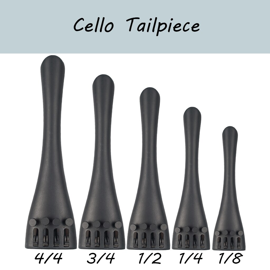 Cello Staartstuk Aluminium Staartstuk W/Verstelbare Tailgut Voor 4/4 3/4 1/2 1/4 1/8 Cello Snaarinstrumenten Onderdelen