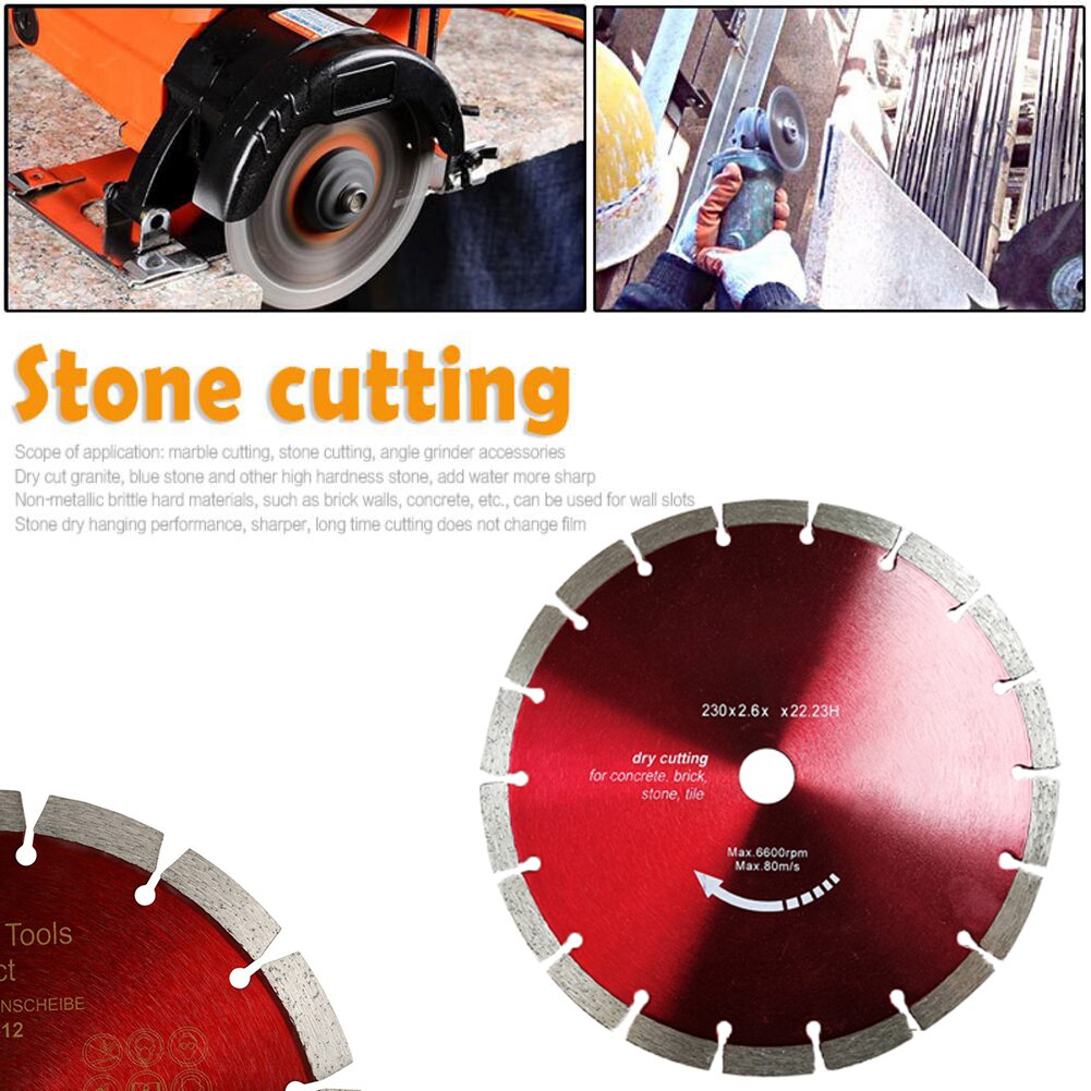 230mm 9 Zoll Kreissäge Klinge Multitool Schleifer Sah Diamant Trennscheibe Für Beton Holz Schneiden Rabatt Energie Werkzeug zubehör