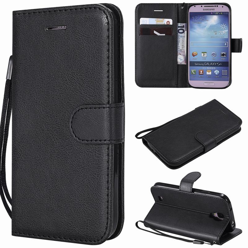 Für Coque Samsung Galaxy S4 Fall Brieftasche Flip Abdeckung Samsung S4 Telefon Fall Für Hoesje Samsung Galaxy S4 Leder Fall: Black