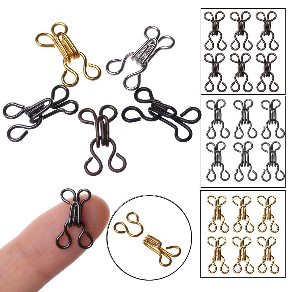 8 Sets Mini Metal Buckle DIY Doll Belt Buckles Invisible Buttons for 1/6 Doll Bags Clothes Sewing Accessories 11/14/16/18mm