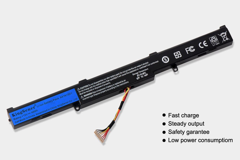 KingSener A41N1501 Laptop Battery for ASUS N552 N552V N552VW N752 N752V N752VW GL752JW GL752 GL752VL GL752VW Series Korea Cells