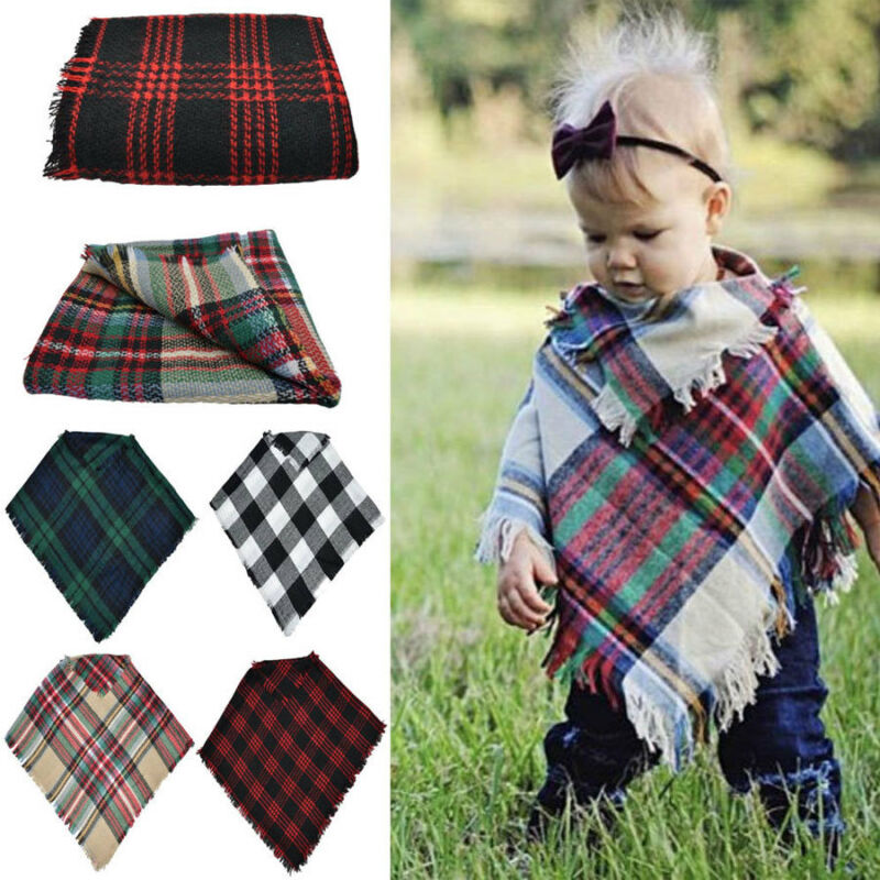 Enfants bébé Cape châle fille hiver automne vêtements classique Plais gland Cape châle enfant en bas âge enfants écharpe Cape de noël manteau châle