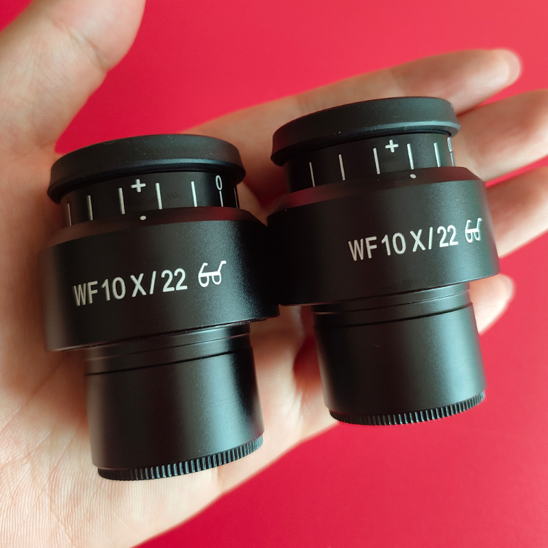 2Stck WF10X/22 Mikroskop Weitwinkel Okular Okular Eyepoint Objektiv Einstellbare Breite Feld 30mm Weitfeld Mikroskop Okular
