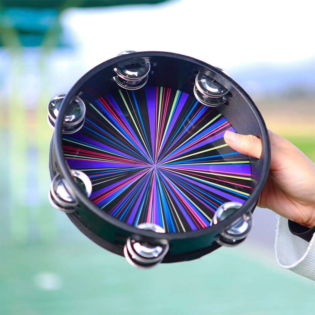 Glocke Trommel Percussion Hand Trommel Percussion Instrument Hand Tamburin für Spielen