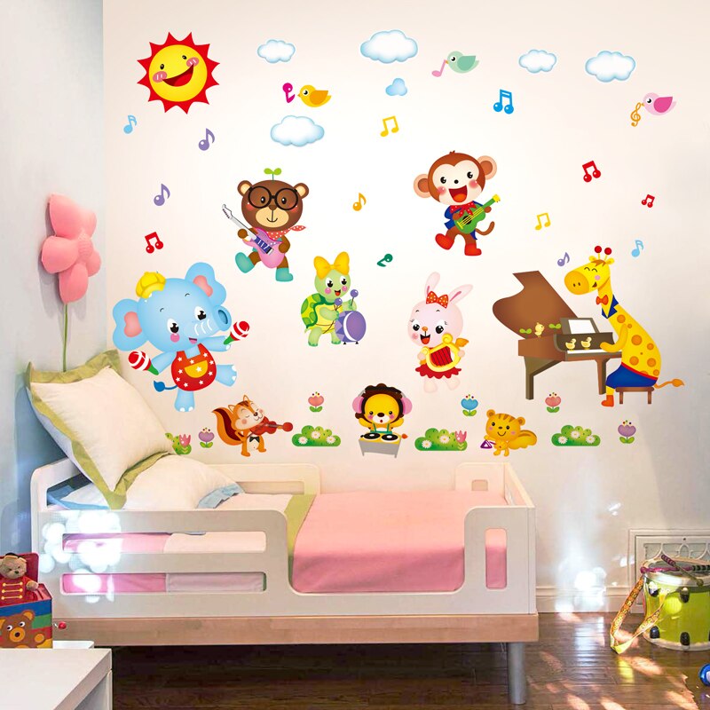 [Shijuekongjian] Stars Wolken Hangings Muurstickers Diy Dieren Muurstickers Voor Kinderen Slaapkamer Babykamer Nursery Woondecoratie