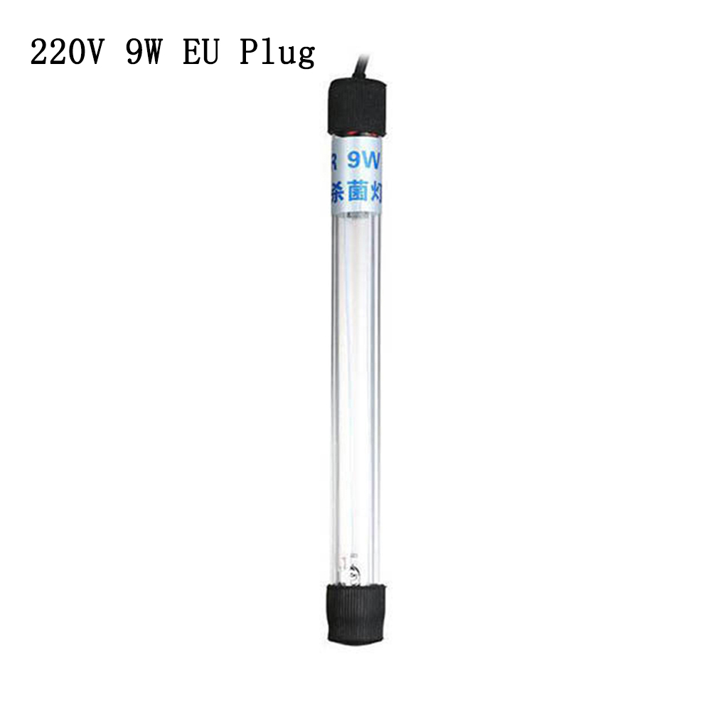 Aquarium UVC Lamp Lichten Sterilisator UV Lamp Aquarium Verlichting Aquarium Bactericide UV Desinfectie Waterbehandeling Purifier: 220V 9W EU Plug