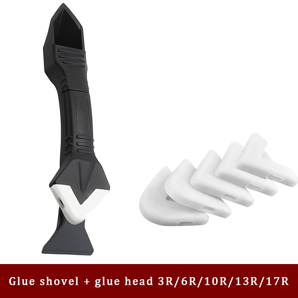 1Set Silicone Sealant Spreader Spatula Scraper Door Caulk Tool Kit Silicone Sealant Tool Window Caulking Finishing Sealant Grout: Glue Head