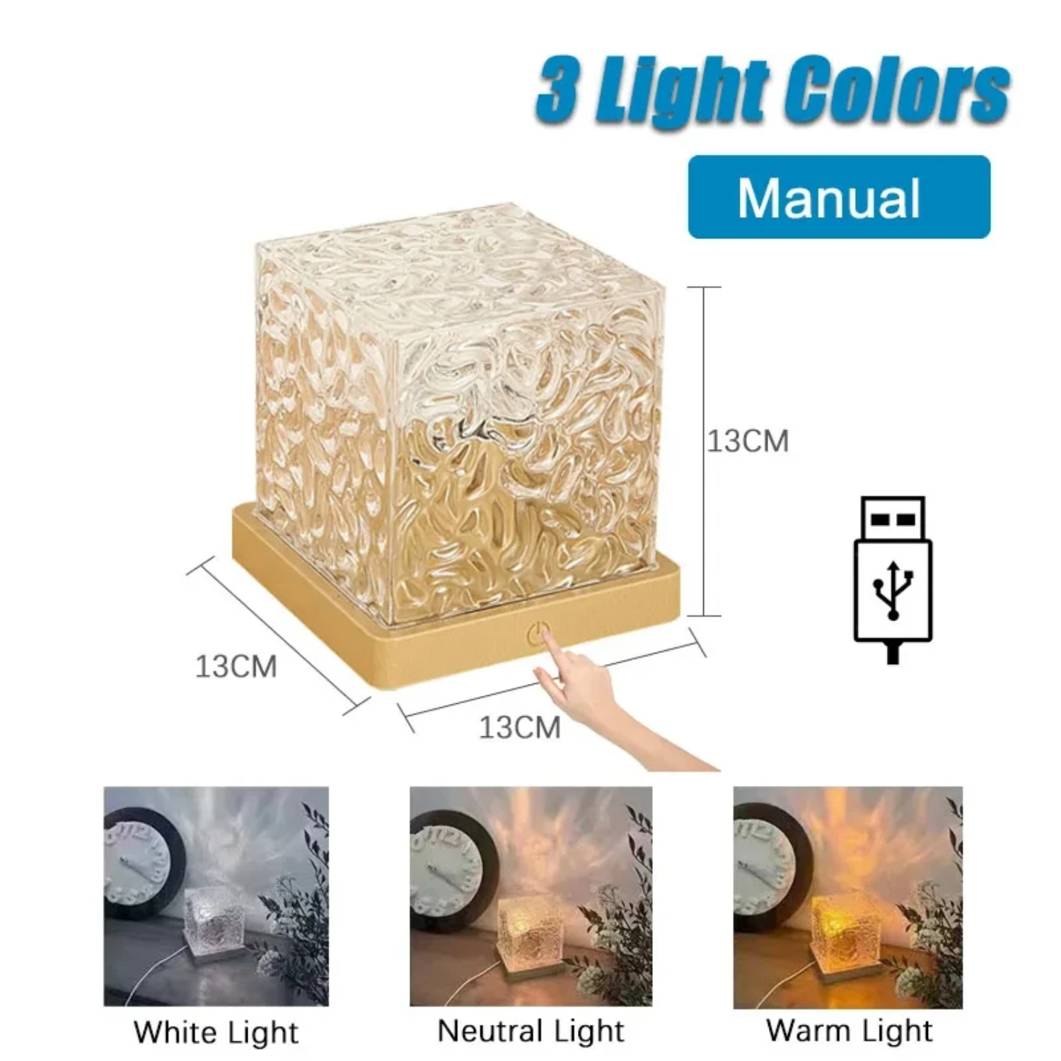Proiettore con ondulazione dell'acqua a 16 colori per telecamera da letto, soggiorno e studio - Aggiunta di ambiente rilassante