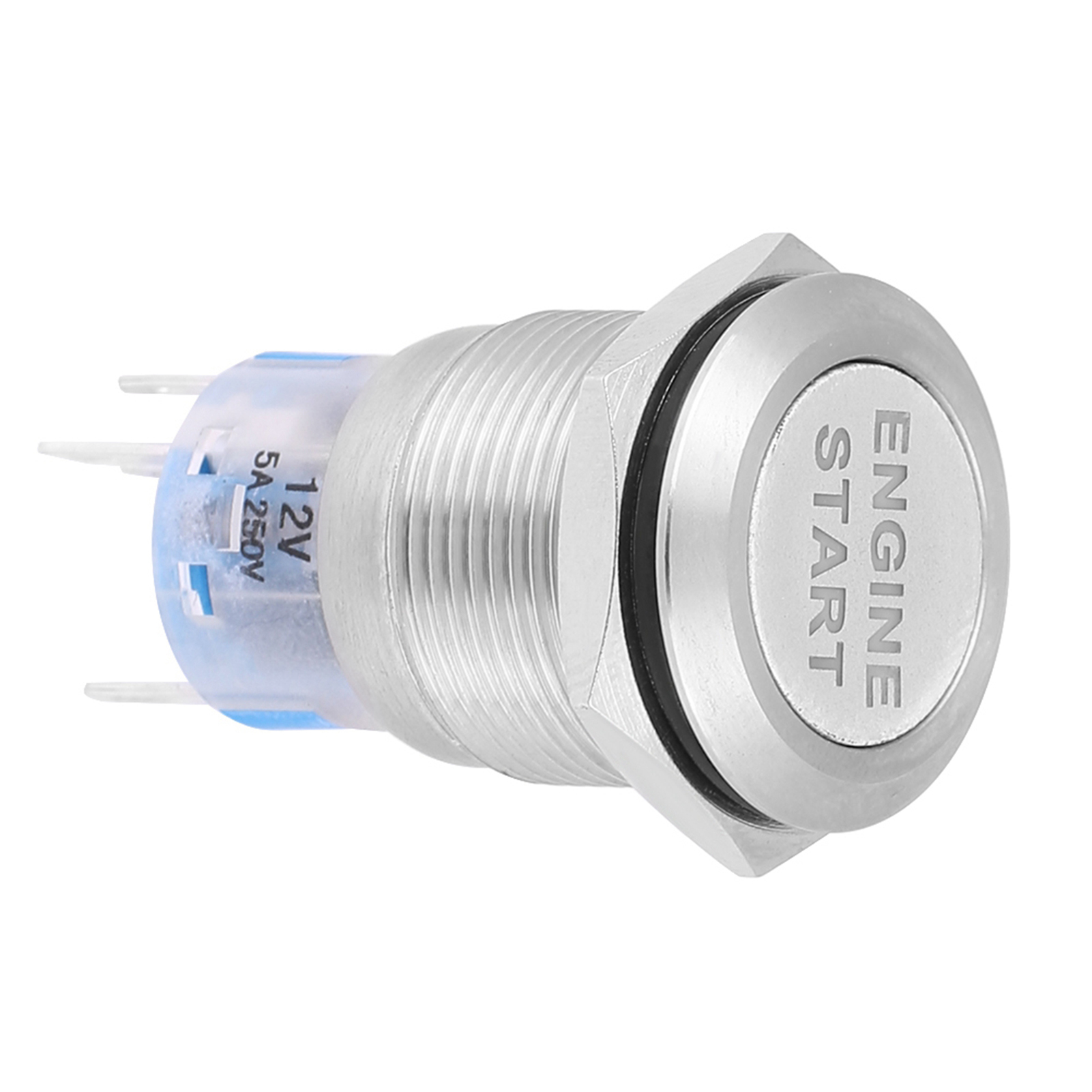Car Engine Start Push Button Switch Ignition Starter Start Button Switch Replacement Enginee Start 12V Waterproof
