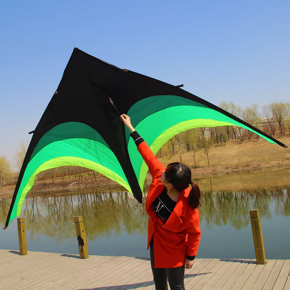 Big delta kite large triangle single line kites for audlts outdoor fun toys easy to fly for