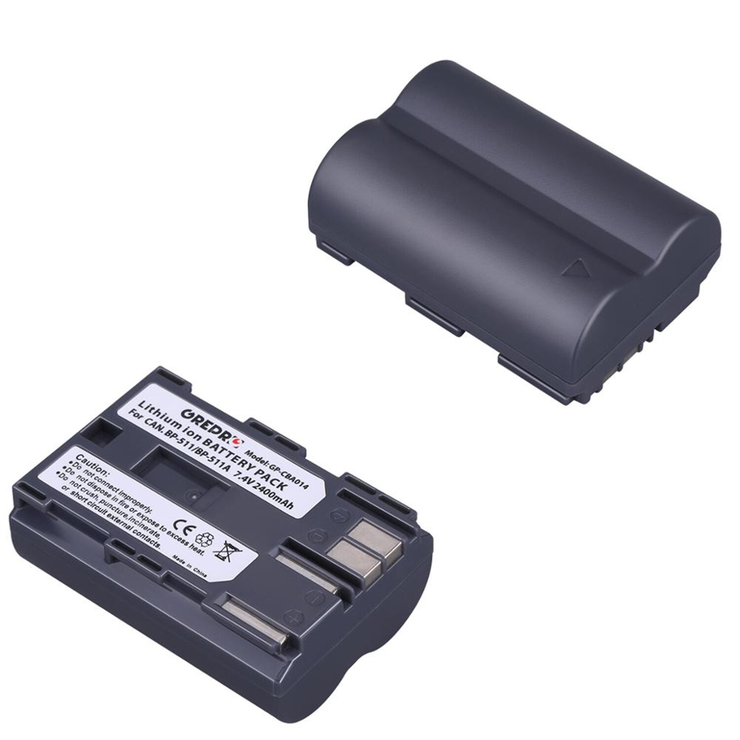 BP-511A BP-511 Battery + BP511 BP511A Battery Charger for Canon EOS 40D 5D 50D 20D 300D 10D 30D 5D Mark I, PowerShot G1 G2 G3 G5: 2x Battery