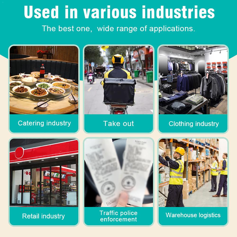 Wireless Bluetooth Receipt Thermal Printer Portable POS Printer For Restaurant Sales Retail 58MM