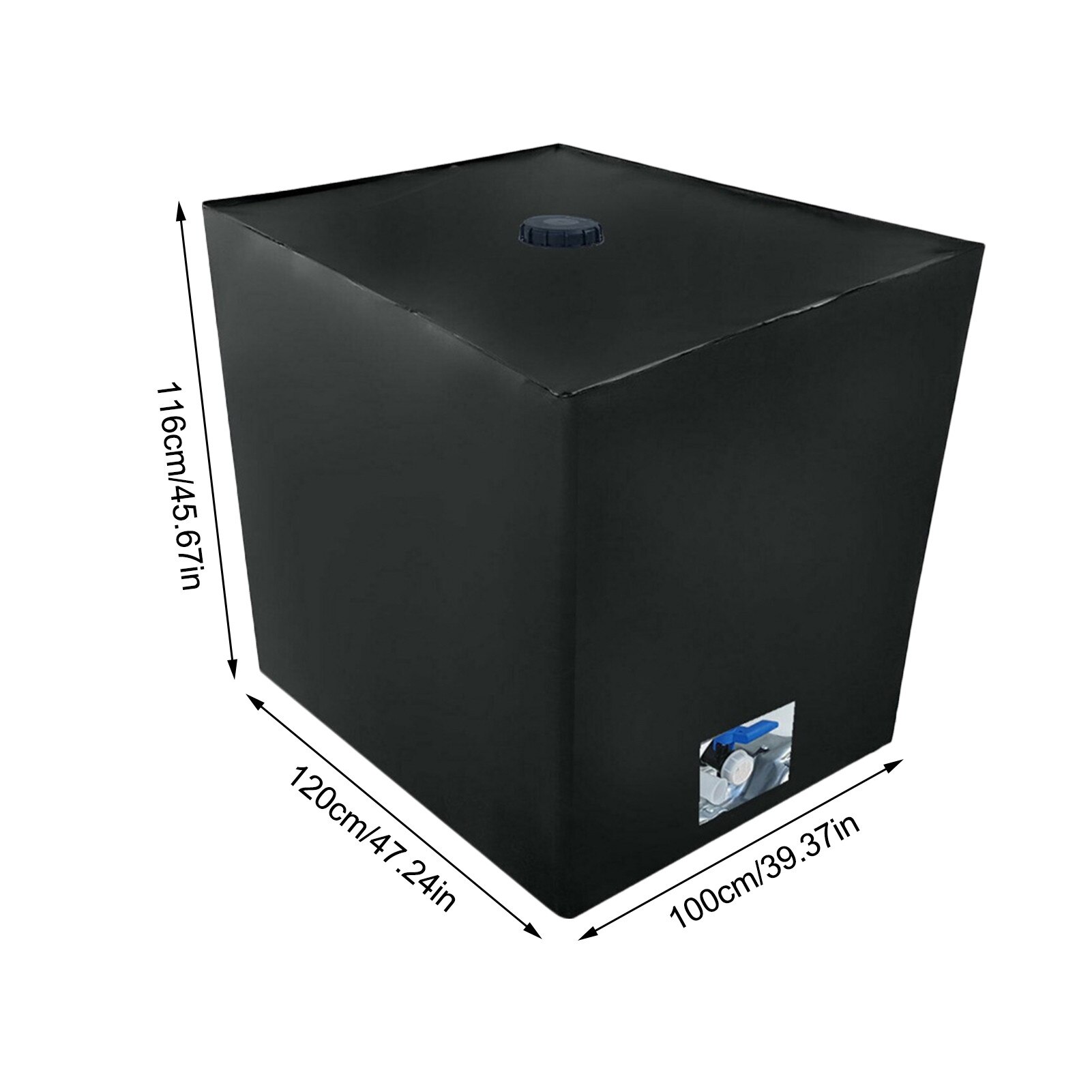 IBC Protective Cover Waterproof Dustproof Container Cover 1000L Water Tank Container Cover Sunscreen 210D Fabric Outdoor Tools