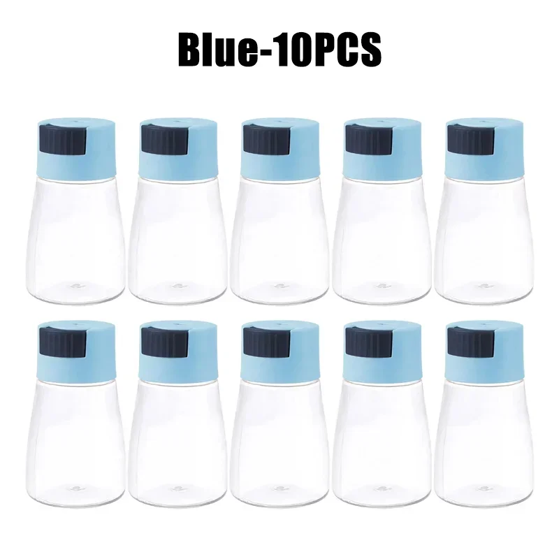 Quantitative Press Salt Shaker Sealed Seasoning Jars Adjustable Measurable Control Spice Containers Kitchen Cooking Essentials: VIOLET/紫罗兰