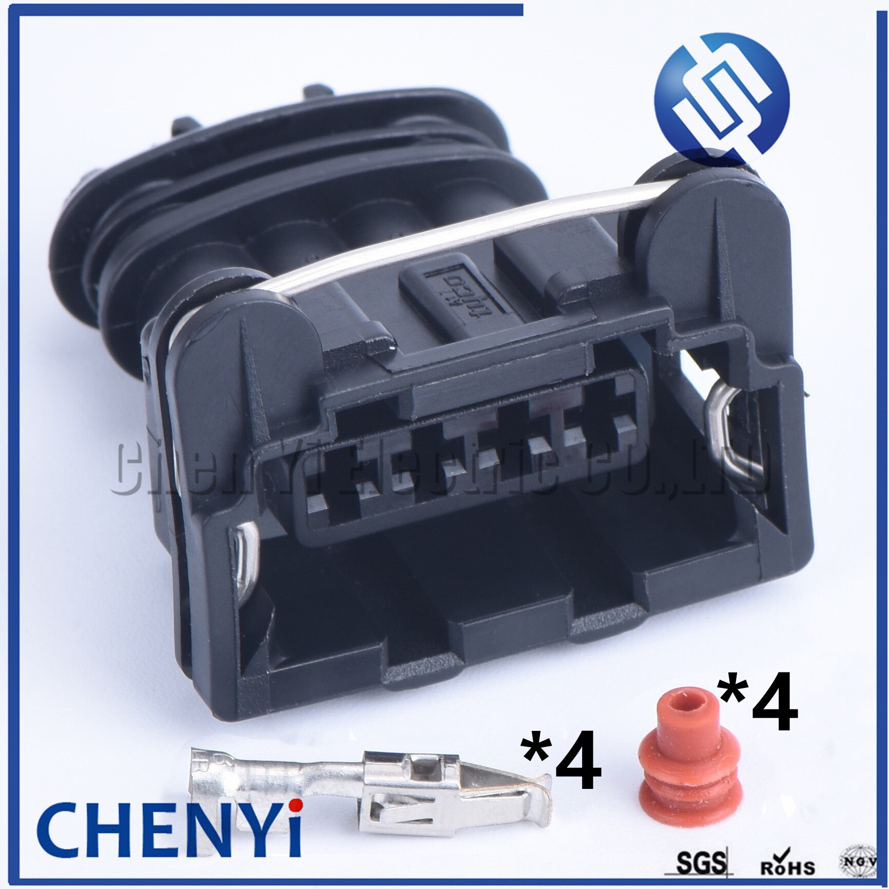 3-Pin AMP JPT Waterproof Connector Kit - Female Plug With Terminals For Automotive, Motorcycle, Marine Wiring