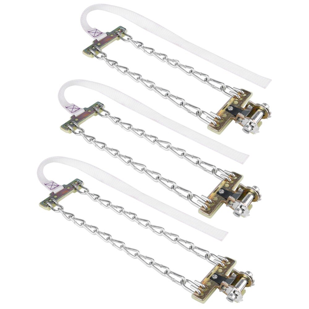 3 uds cadena antideslizante de acero antideslizante para neumáticos, cadena de Clip para Seguridad automotriz de lodo de nieve para coches, camiones, SUV, accesorios universales para neumáticos