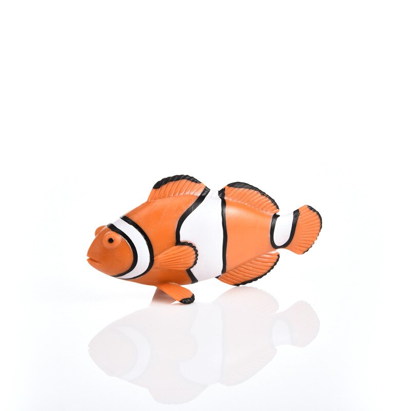 Cross Border Sales Model Oceans Animal Model Toy Plastic Solid Marine Organism Octopus Crab Model Ornaments: S553 Small Clownfish