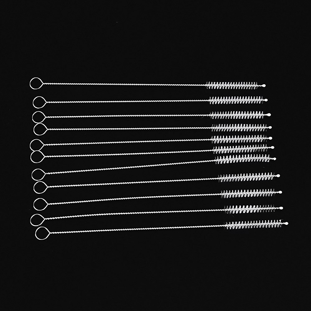Leite do bebê garrafa de alimentação escova bebida copo água palha escova de lavar mais limpo aço inoxidável lidar com espiral macio ferramenta de limpeza do cabelo