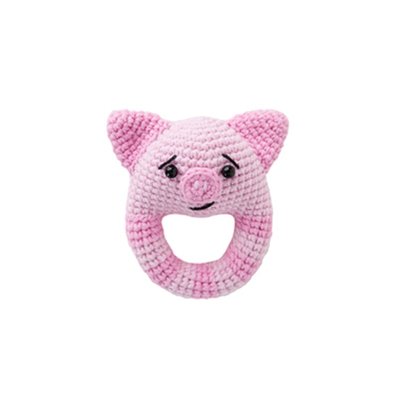 1pc Baby Teether bezpieczne drewniane zabawki mobilne wózek szopka pierścień DIY szydełka grzechotka bransoletka gryzak zestaw produkt dla dzieci nie finishe
