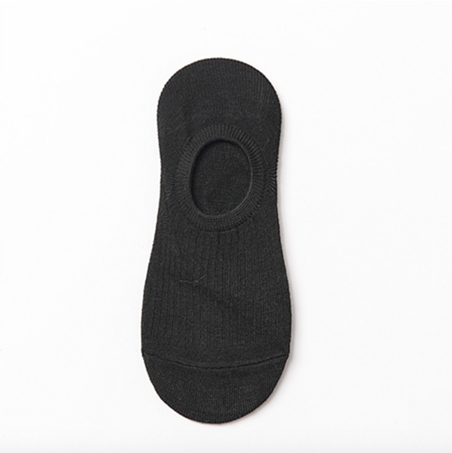 10 kolorów niewidoczne skarpetki dla kobiet dziewczynki stałe czarne białe szare khaki zwykły bawełna niewidzialne skarpetki antypoślizgowe typ 1 paczka: czarny