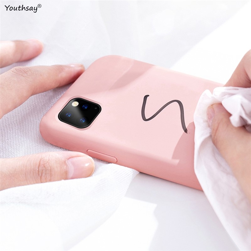 Para Apple iPhone 16e funda iPhone 16e SE4 SE 8 7 6 5 funda Fundas Shell Original silicona líquida suave TPU parachoques trasero iPhone 16e