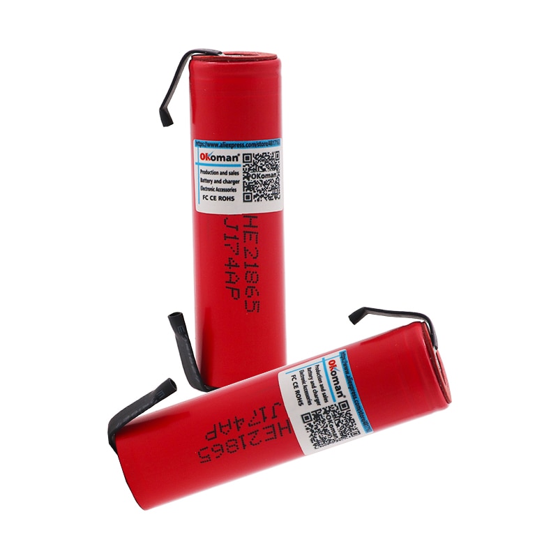 100% Origina HE2 7v 2500mah 18650 Lithium Rechargeable Battery For battery pack power tool Flashlight batteries