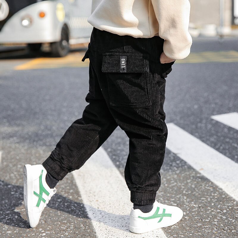 Pantalones de algodón para niños y adolescentes, pantalón cálido de invierno para niños y niñas, pantalones de lana para la escuela, ropa informal para niñas de 3 a 12 años