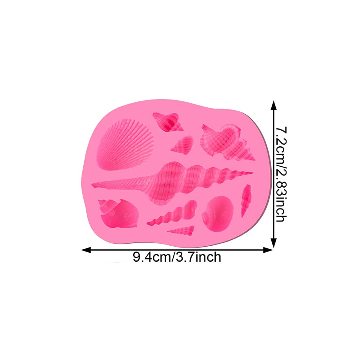 Marine siliconen mal zeepaardje schelp zeemeermin schildpad fondant chocolade sieraden sleutelhanger epoxy mal taart decoratie accessoires: Donkergrijs