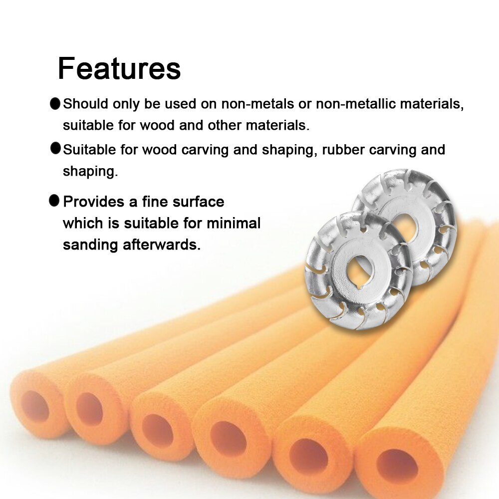 Hoge Hardheid Houtsnijwerk Disc 12 Tanden 16mm Boring Gat 65mm Diameter Hout Vormgeven Haakse Slijper Houtbewerking Tool