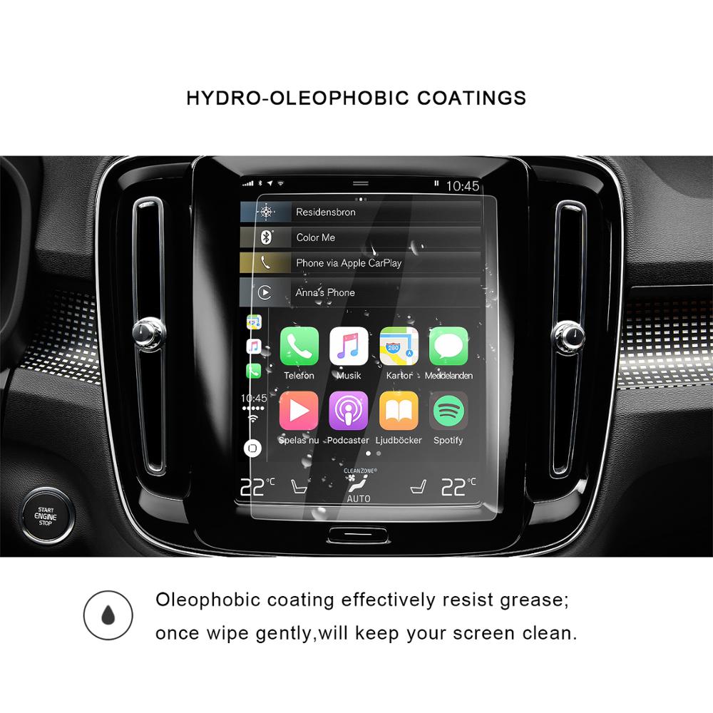 Protector De Pantalla Para Volvo XC40 (2018-2020) - 2 Unidades - Antiarañazos Y Antihuellas