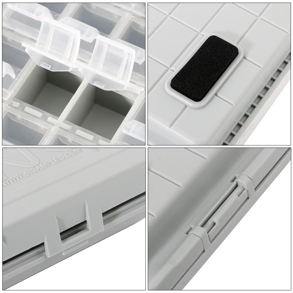 DIYFIX Enclosure SMD SMT IC Resistor Capacitor Electronics Storage Case Organizers ESD Safe Precision Component Enclosures Boxes