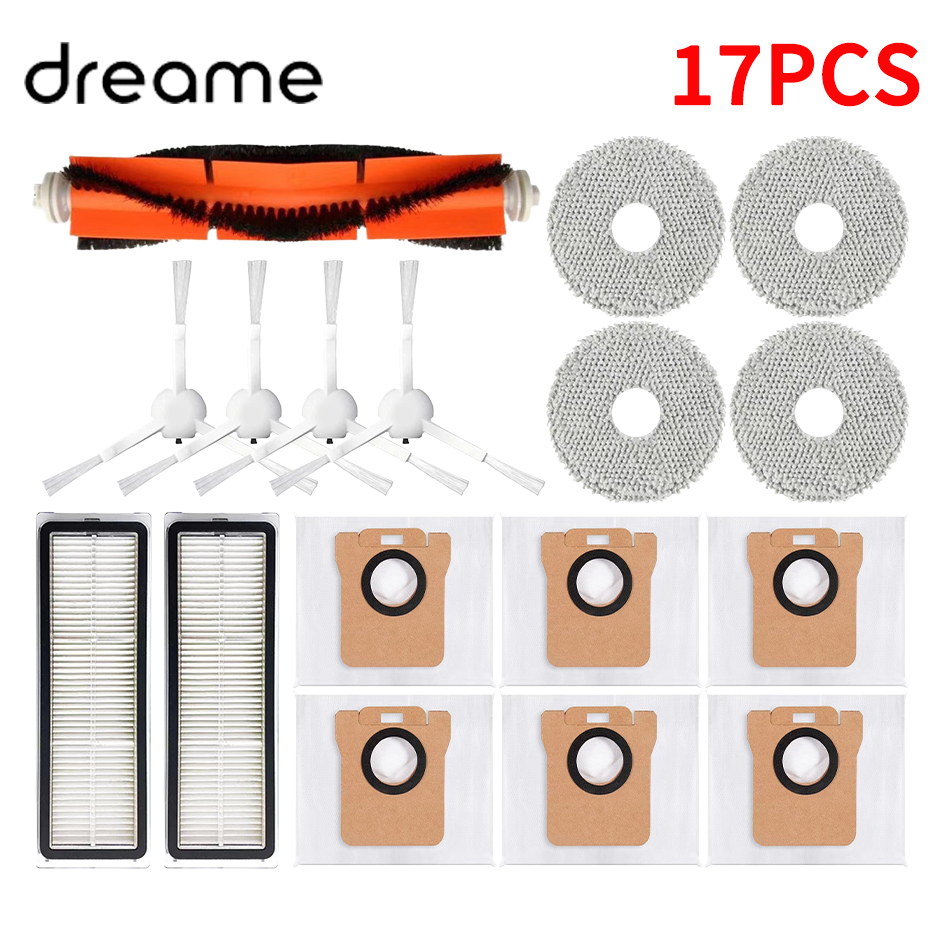 Dreame L10s Ultra / L10S Pro para XIAOMI Mijia Omni 1S B101CN B116 X10 + X20 + Robot repuestos de aspiradora cepillo lateral principal filtro Hepa: Verde claro