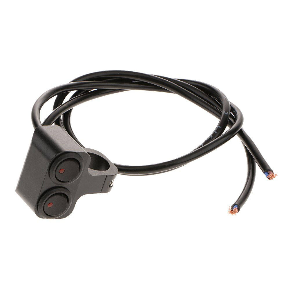 1 Piece 25mm Waterproof Dual on Off Switch Handlebar Low Beam Switch
