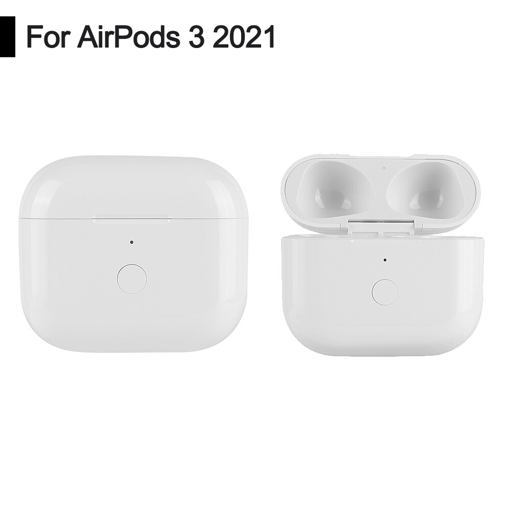 Replacement Wireless Charging Box with LED Indicator for Airpods 1/2/3 Airpods Pro Bluetooth Earphone Charger Case Pop-Ups: For AirPods 3