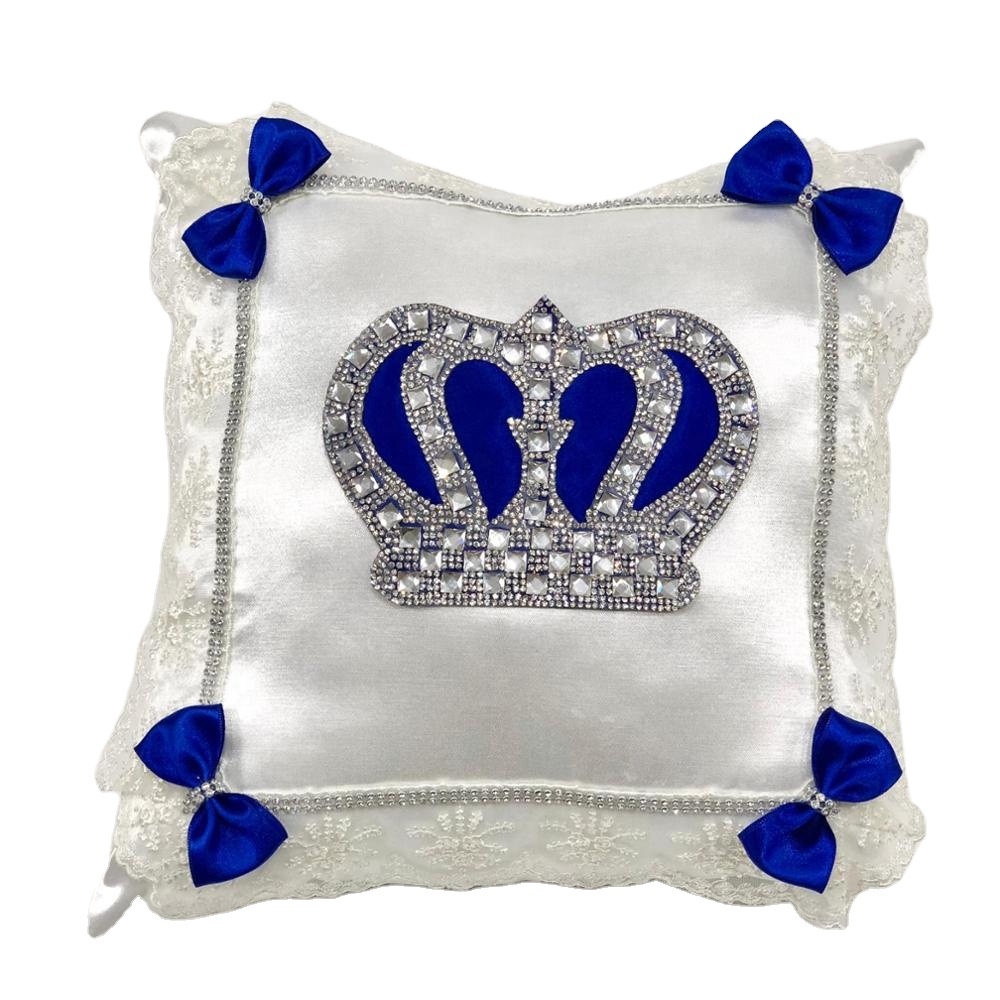 Modern Custom Pillow Luxury Custom Portable Newborn Baby Gold Cushion Jewelry Cushionhigh Qual: Silver