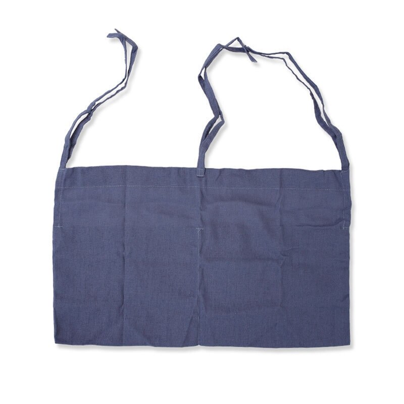 FBIL-Baby Bed Hanging Storage Bags Cotton Crib Organizer Toy Diaper Pocket For Crib Bedding Set Accessories Storage Bag: Blue