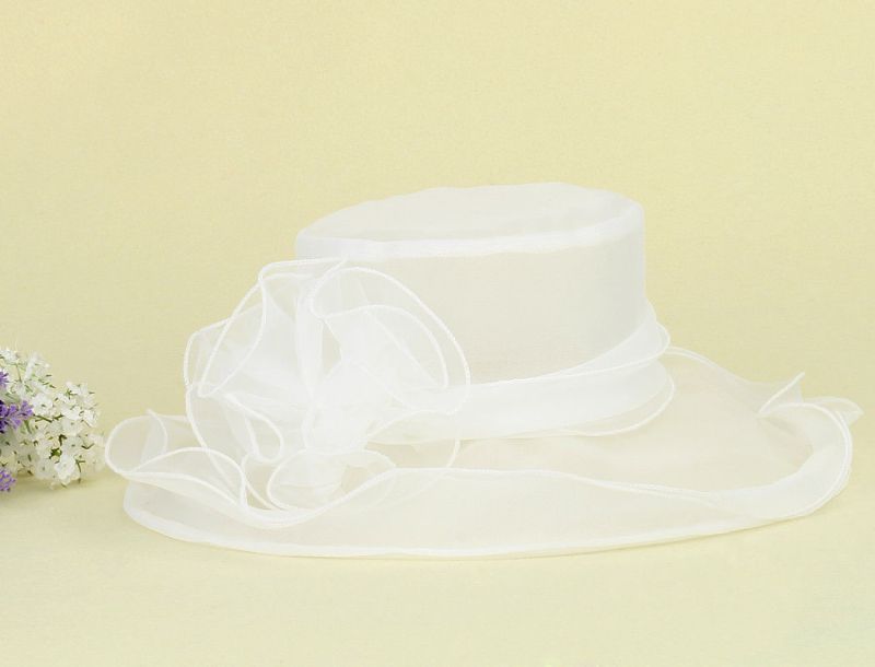 Ladies Vintage Kentucky Derby Sun Hat Wide Brim Wedding Church Racing 8 color