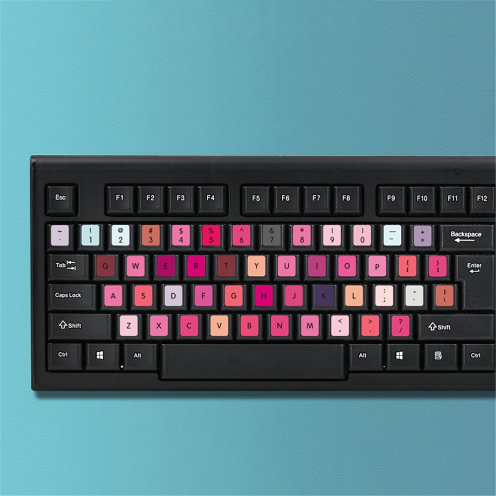 English Keyboard Stickers for Laptop Keyboards Protector Computer Button Sticker Letter Layout Keyboard Covers Office Supplies