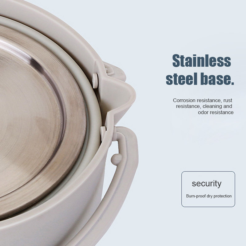 Elkedel 0.8l foldbar el-gryde silikone multifunktion gryde rejse hotel kontor familie tb