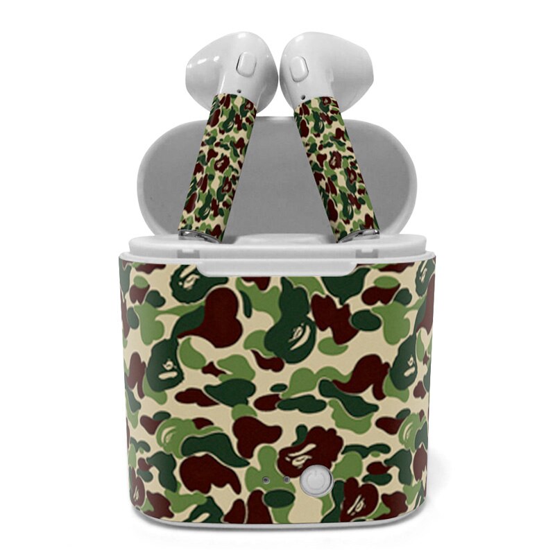 I7s TWS Camouflage Aufkleber 3M PVC-Material DIY Zubehör für I7s TWS Bluetooth Drahtlose Kopfhörer