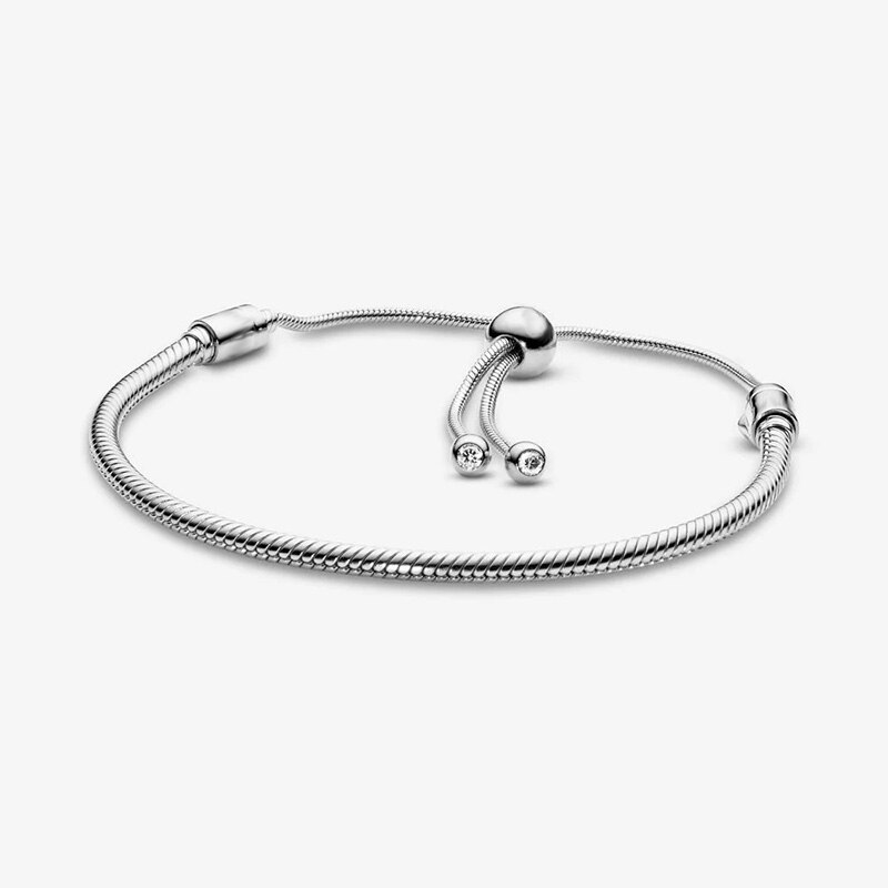 Pulsera de plata de ley 925 para mujer, brazalete de cadena de serpiente con broche de barril ajustable, Gema de sueño azul y rosa, de joyería: pdb100S