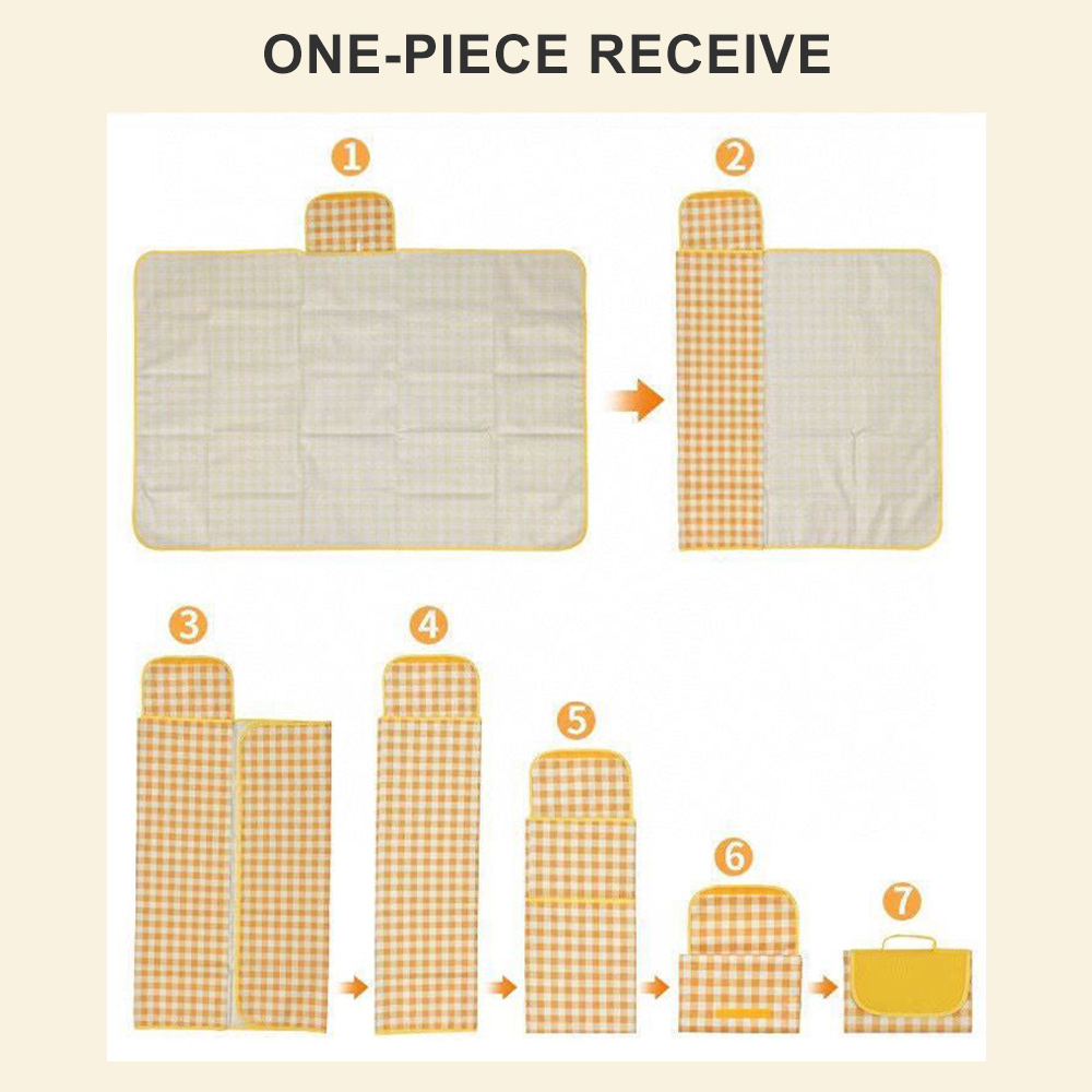 Camping Mat Beach Mat Picnic Mat Outdoor Hiking Portable Beach Blanket Folding Camping Mat Thick Waterproof Camping Equipment