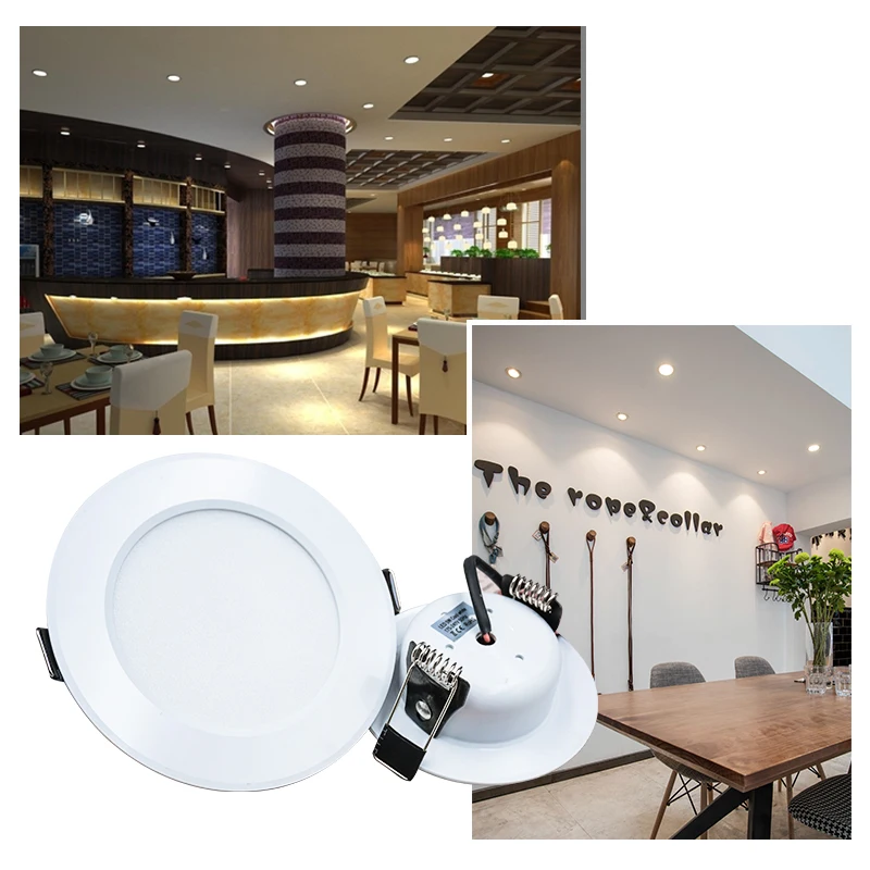 10 teile/los LED Downlight 3W 5W 7W 9W 12W 15W Decke Lampe Runde LED Blub 220V Einbau drinnen LED Decke Licht für Wohnzimmer