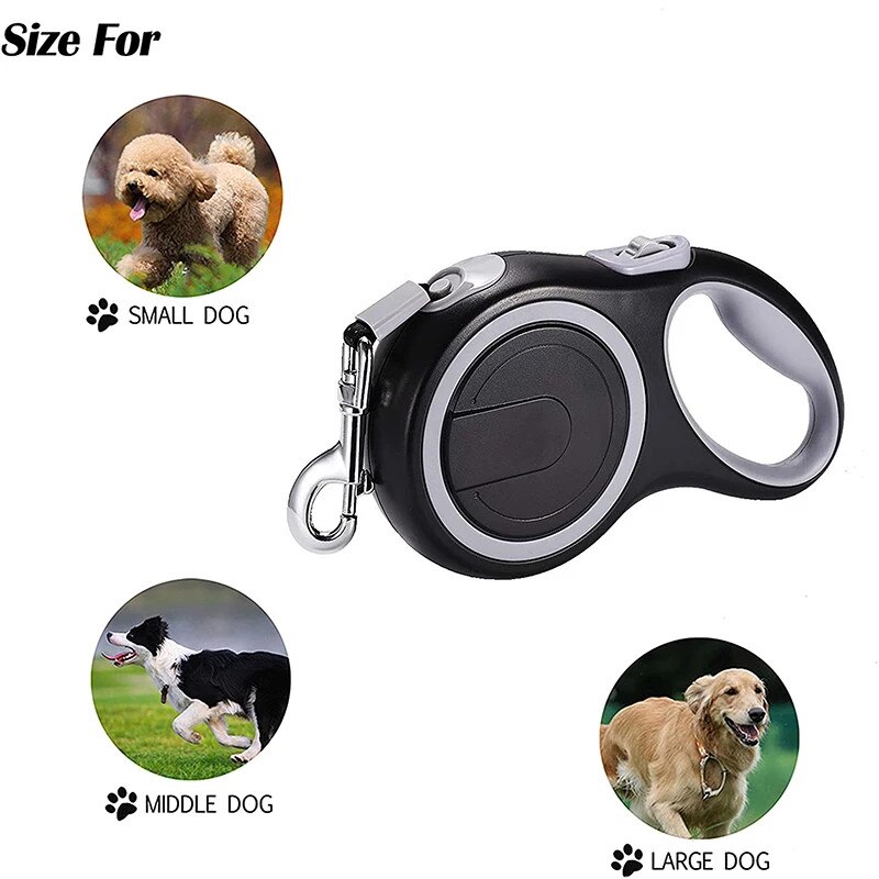 Long Strong Pet Leash For Large Dogs Durable Nylon Retractable Big Dog Walking Leash Leads Automatic Extending Dog Leash Rope