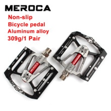 MEROCA – pédale de vtt antidérapante en alliage d'aluminium, 9/16 pouces, pour route et montagne, BMX, ultralégère