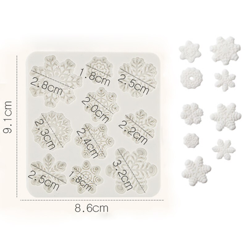 Kerst Huis Sneeuw Elanden Mould Silicone Mold Fondant Cake Decorating Tool Gumpaste Sugarcraft Chocolade Vormen Bakvormen: YX0182